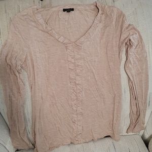 Taupe long sleeve Talbots Top - S